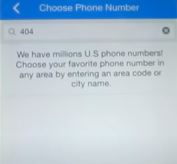 choose phone number on coverme