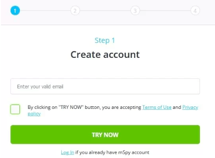 create an account