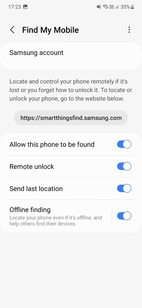 Samsung Find My Mobile