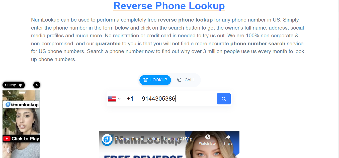 NumLookup