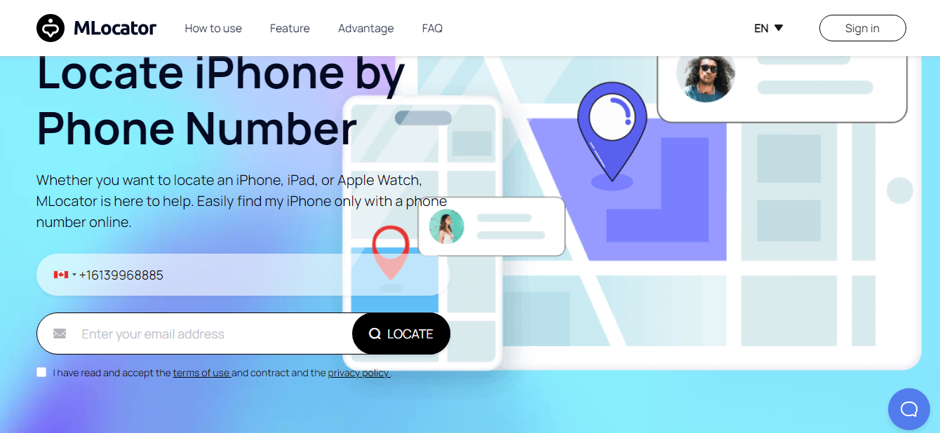 locate iphone number