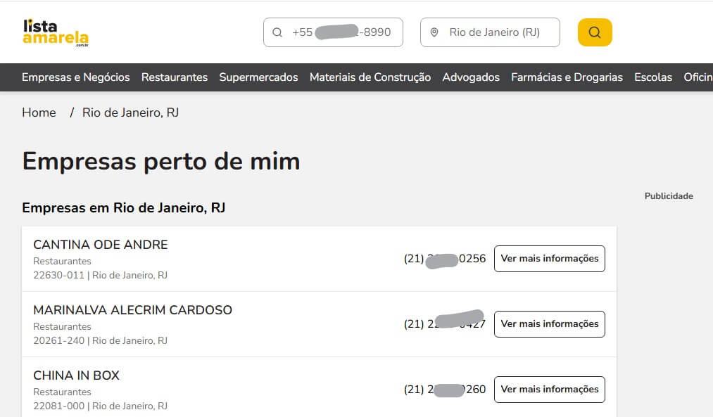 Lista Amarela