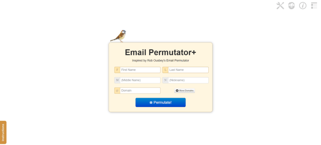 Metricsparrow Email Permutator