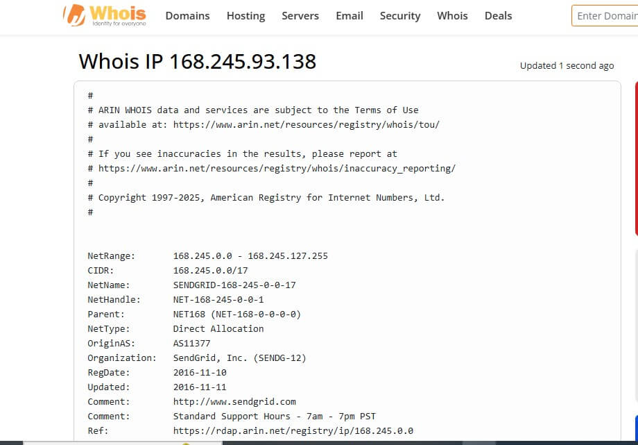 WHOIS arama aracı
