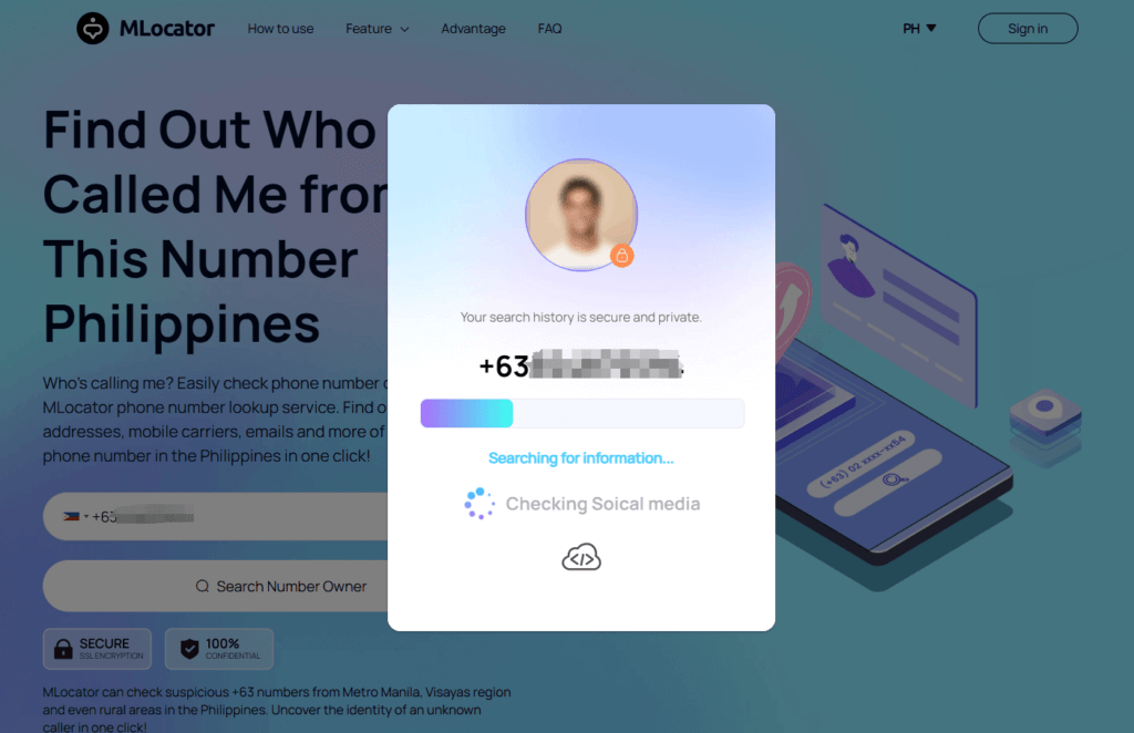 check philippine phone number online