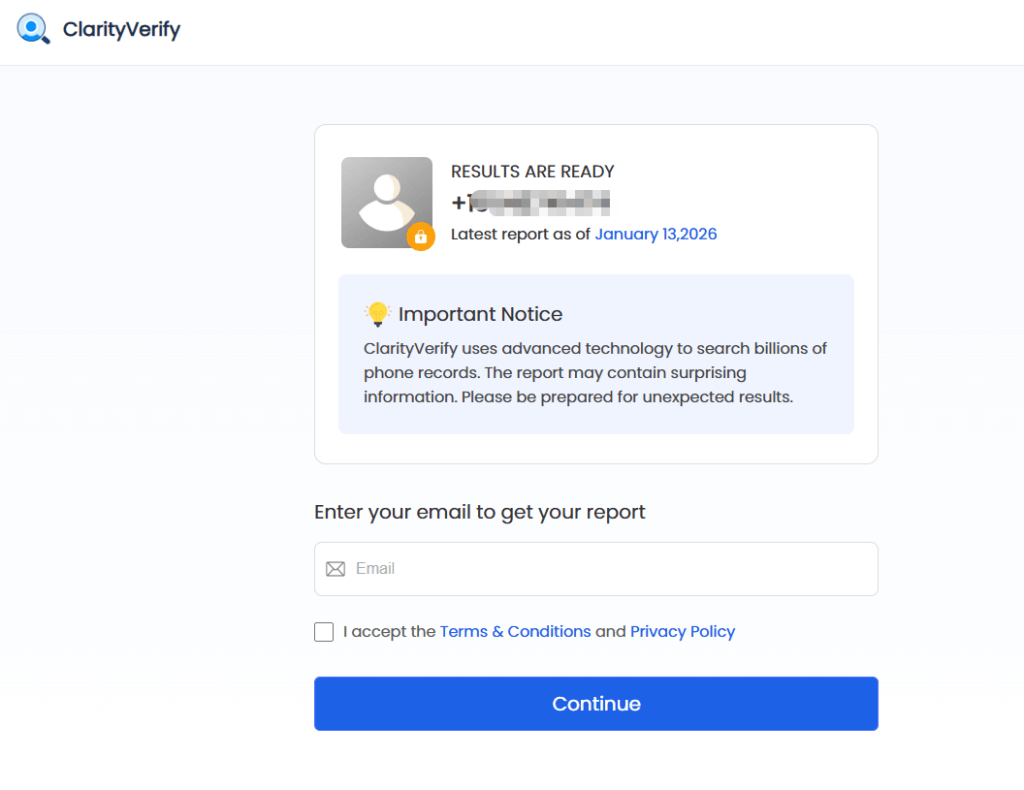 clarityverify report