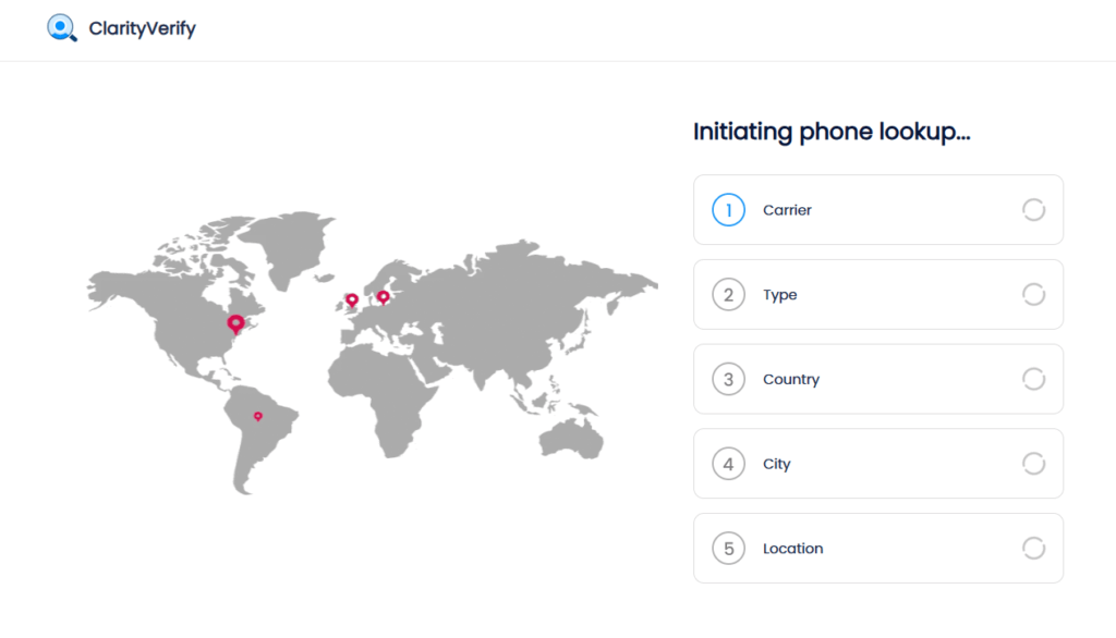 clarityverify reverse search process