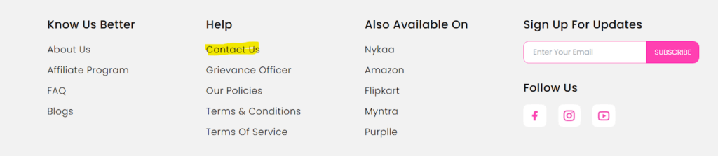 company’s official site