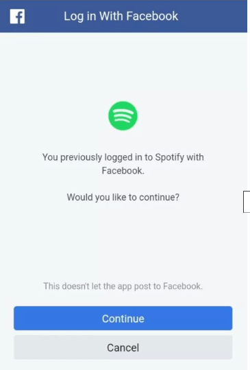connect facebook to spotify