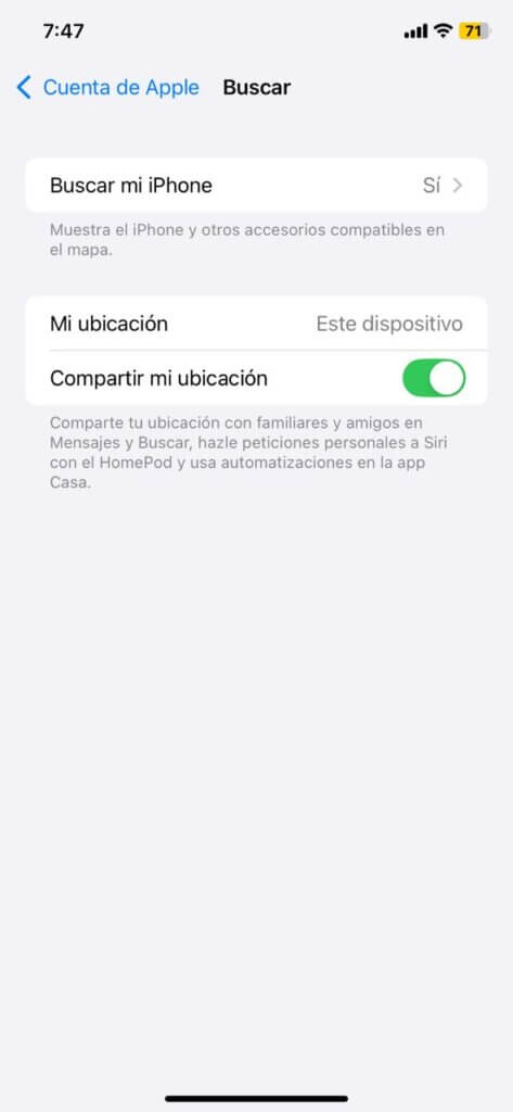 enable find my phone