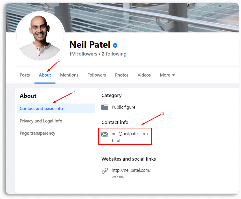 facebook profile