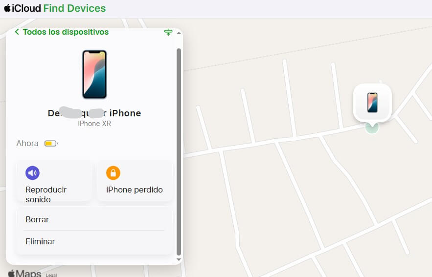 icloud encuentra dispositivos