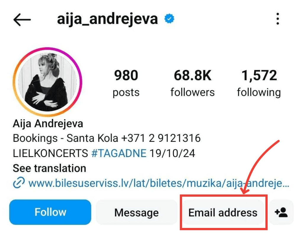 instagram profile