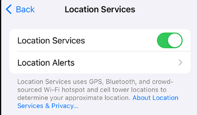 iphone konum hizmetleri