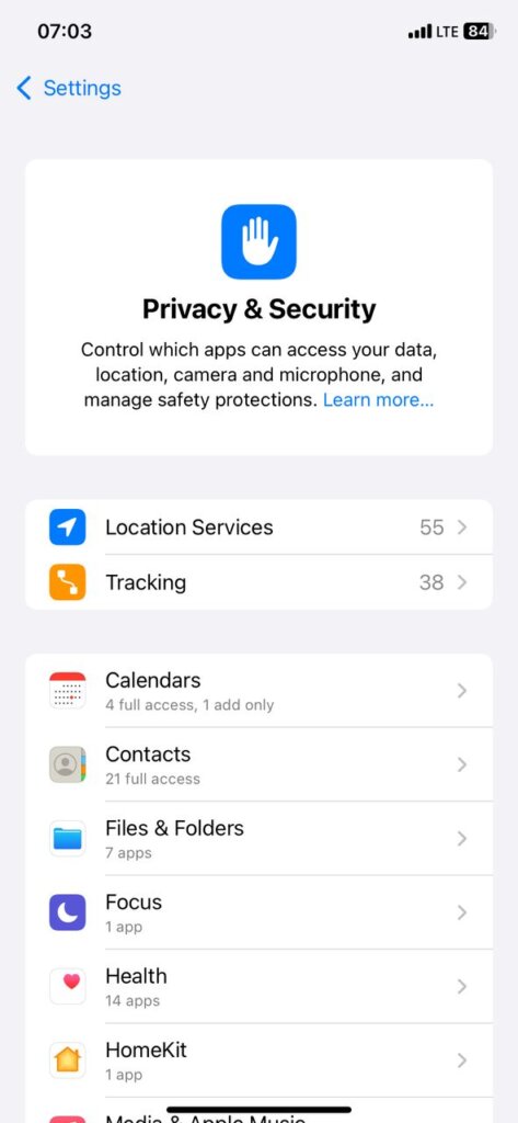 Privacidad y seguridad del iPhone