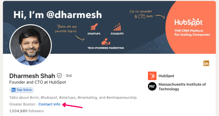 linkedin profile