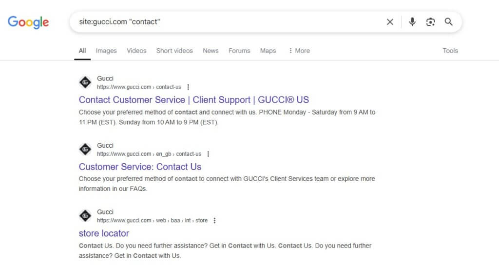 buscar el correo electrónico del usuario de Instagram en Google
