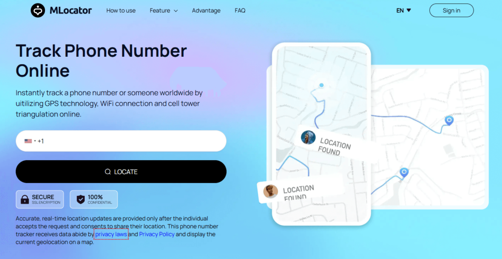 mlocator phone number tracker