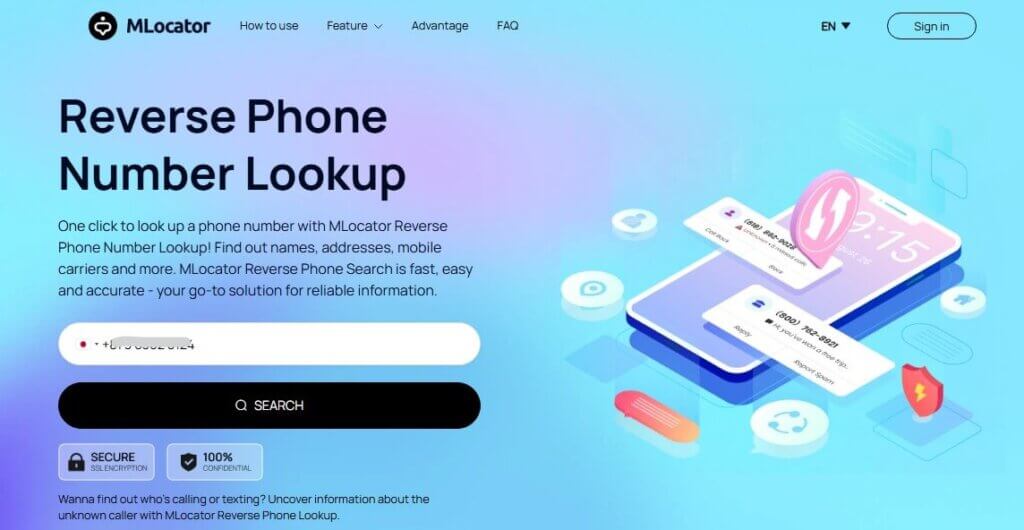 mlocator reverse phone lookup