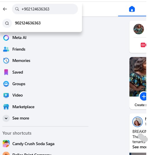 facebook'ta telefon numarası sorgula