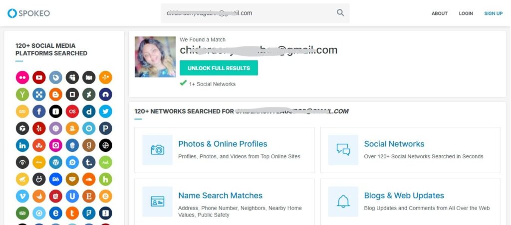 search email on You Get Signal
