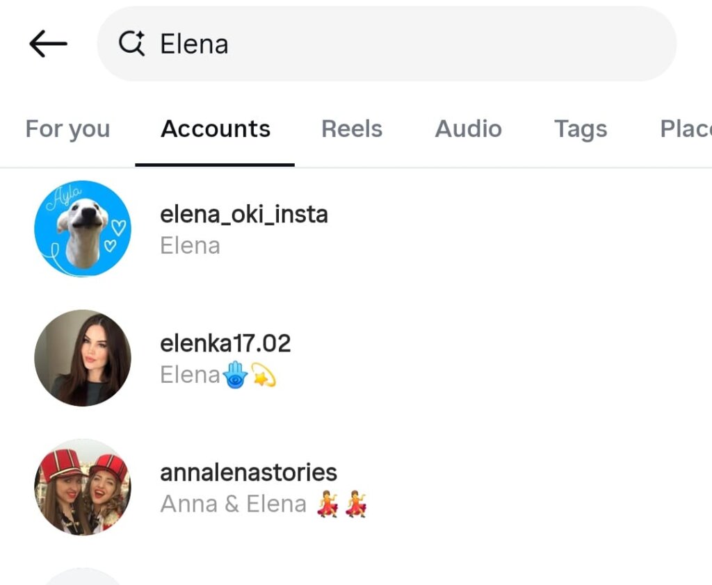 search people on instagram