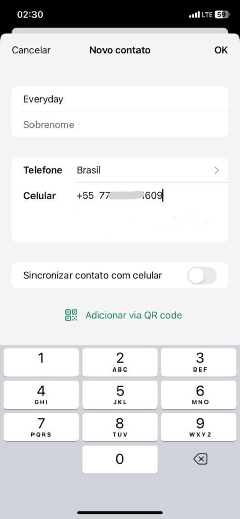 whatsapp contact list