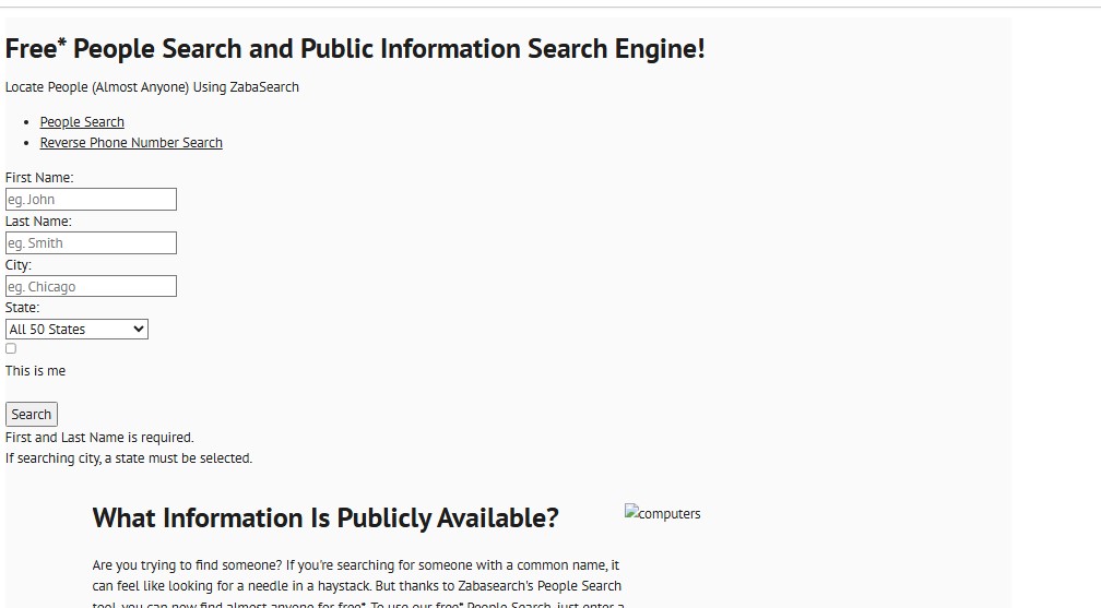 zabasearch